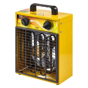 Тепловентилятор Ballu BHP-ME-3 ТЭН, мощность - 3кВт, площадь - 35м2, производительность - 300м3/час, IP20, нагрев воздуха - 30°С