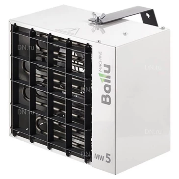 Тепловентилятор Ballu BHP-MW-5 ТЭН, подвесной, мощность - 4.5кВт, площадь - 50м2, производительность - 450м3/час, IP10, нагрев воздуха - 34°С