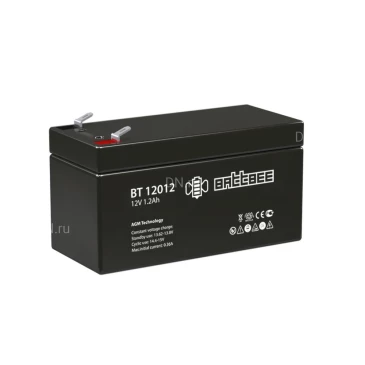 Аккумуляторная батарея BattBee BT 12012 97х43х59мм, напряжение - 12В, емкость - 1.2Ач, тип - AGM