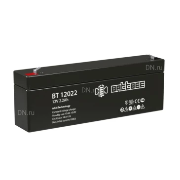 Аккумуляторная батарея BattBee BT 12022 178х35х67мм, напряжение - 12В, емкость - 2.2Ач, тип - AGM