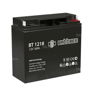 Аккумуляторная батарея BattBee BT 1218 182х76х167мм, напряжение - 12В, емкость - 18Ач, тип - AGM