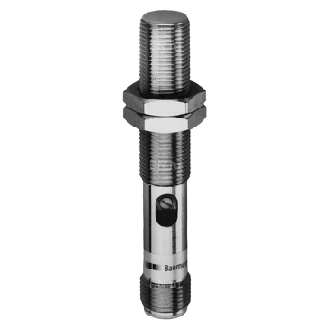 Датчик емкостный  Baumer CFAM 12P1600/S14 экранированный, расстояние срабатывания 4мм, выходная цепь PNP NO, потенциометр 240°, разъем M12, корпус - металл, IP65