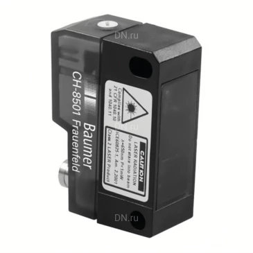 Датчик лазерный Baumer OHDK 14P5101/S35A диффузный, расстояние срабатывания 20-350мм, выходная цепь PNP, 9об., разъем M8 4pin, корпус - пластик, IP67