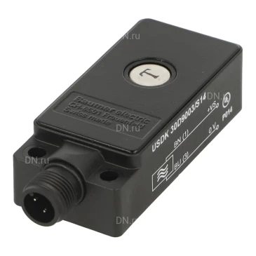 Датчик на пересечение луча ультразвуковый Baumer USDK 30D9003/S14 расстояние срабатывания 0-700мм, разъем M12, корпус -  пластик, IP67