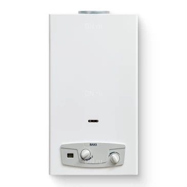 Водонагреватель газовый проточный Baxi SIG-2 14I настенный, мощность - 27.2кВт, корпус - нержавеющая сталь, Tmax 180°C
