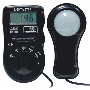 Люксметр CEM DT-1300, диапазон измерения освещенности - 0-50000лк
