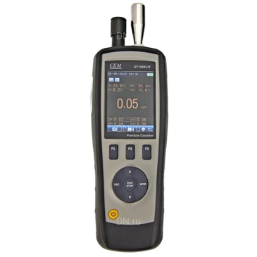Газоанализатор (измеритель формальдегида) CEM DT-9881M, диапазон содержание формальдегида - 0-9999ppm, диапазон измеряемых температур от -5 до +50°C, диапазон измерения влажности - 0.1-90%