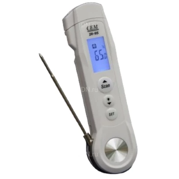 Пирометр (термометр) CEM IR-95 инфракрасный бесконтактный, диапазон измеряемых температур от -40 до +280°C
