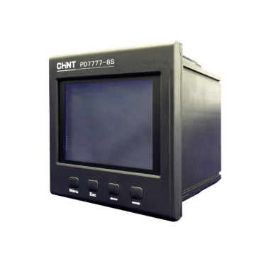 Прибор измерительный многофункциональный CHINT PD7777-8S3 трехфазный, 380В 5А, размер - 120х120 мм, LCD дисплей, RS-485