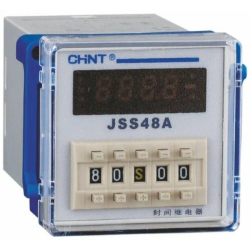 Реле времени CHINT JSS48A многодиапазонная задержка питания, 8-контактный одно групповой переключатель, AC/DC, 100-240 В Реле времени CHINT JSS48A многодиапазонная задержка питания, 8-контактный одно групповой переключатель, AC/DC, 100-240 В