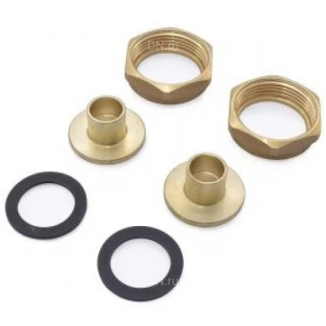 Комплект гаек DAB COPPER UNION KIT TO SOLDER 1 1/2″ Ду22 с фитингами под пайку, для подключения циркуляционного насоса, корпус - латунь