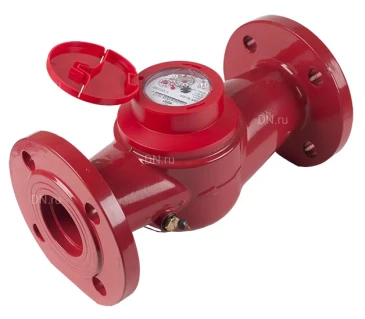 Счетчик горячей воды крыльчатый многоструйный Декаст ВСКМ 90-50 Ф Ду50 Ру16 фланцевый, до 120°С, L=300 мм