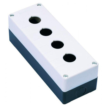 Пост кнопочный DEKraft КП-101-4 на 4 места, 6А, 220/380В, IP54, цвет – белый