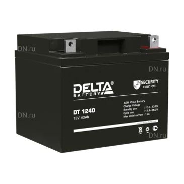 Аккумуляторная батарея Delta DT 1240 198х166х170мм, напряжение - 12В, емкость - 40Ач, тип клеммы - болт+гайка 5.5мм