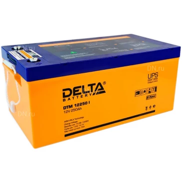 Аккумуляторная батарея Delta DTM 12250 I 520х269х225мм, напряжение - 12В, емкость - 250Ач, тип клеммы - под болт M8