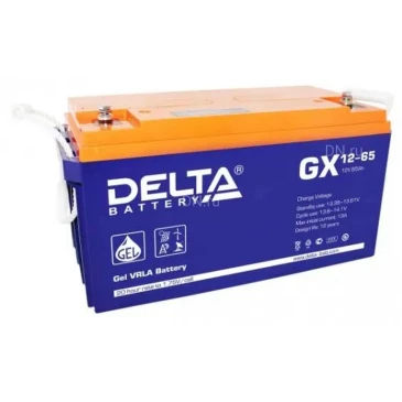 Аккумуляторная батарея Delta GX 12-65350х167х183мм, напряжение - 12В, емкость - 65Ач, тип клеммы - под болт M6