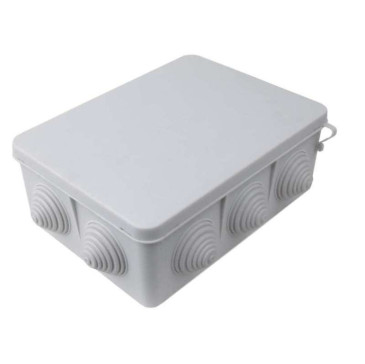 Коробка распределительная HEGEL 190x140x70 IP55, корпус - полипропилен, цвет - серый