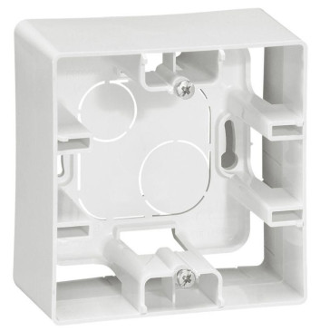 Коробка Legrand Etika для наружного монтажа, корпус - пластик, цвет - белый