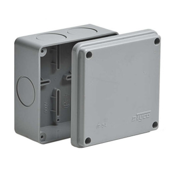 Коробка распределительная Ruvinil ОП 100x100x50 IP65, корпус - пластик, цвет - серый