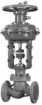 Клапан отсечной односедельный DN.ru 22нж15нж VIS3535M-F-MIM-NO Ду15 Ру16 фланцевые с МИМ, корпус - нержавеющая сталь 12Х18Н9ТЛ, уплотнение - металл, нормально открытый