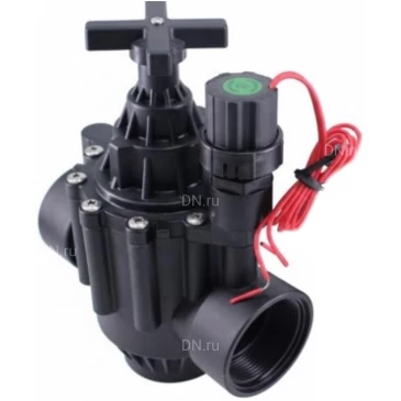 Клапан электромагнитный DN.ru VS1141-NT-NC-220VAC 1 1/2″ Ду40 Ру10 соленоидный двухходовой пилотного действия, корпус - пластик PA66, уплотнение - NBR, внутренняя резьба, нормально закрытый (НЗ), катушка 220 AC