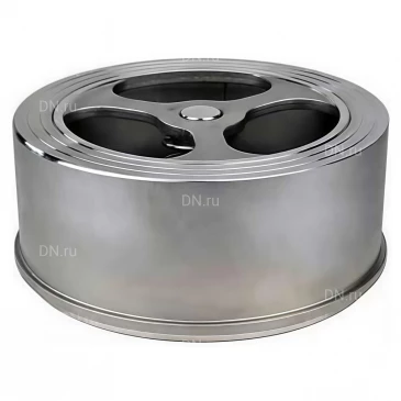 Клапан обратный DN.ru VCS3232-Fb Ду150 Ру25 ZGY межфланцевый, пружинный, корпус - нержавеющая сталь AISI 316, диск - нержавеющая сталь AISI 316