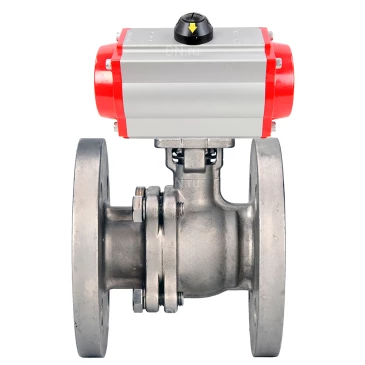 Кран шаровой DN.ru BV3232P(2pc)-FP-F-ISO-H WDVF Ду200 Ру16 полнопроходной, фланцевый, корпус - нержавеющая сталь 316, уплотнение - PTFE, с пневмоприводом DN.ru PA-DA-160 двойного действия