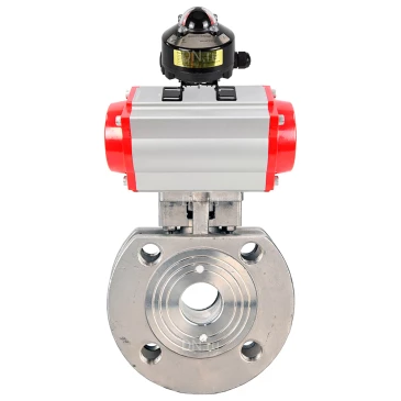 Кран шаровой DN.ru BV3232P-FP-Fb-ISO-H WDVF Ду80 Ру16 полнопроходной, межфланцевый, корпус - нержавеющая сталь 316, уплотнение - PTFE, с пневмоприводом PA-DA-105 и БКВ APL-510N EX