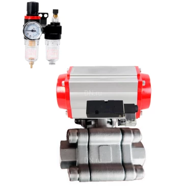 Кран шаровой DN.ru BV3232P(3pc)-FP-SW-ISO-H Ду65 Ру63 полнопроходной, корпус - нержавеющая сталь SS316, под приварку, с пневмоприводом PA-DA-105, пневмораспределителем 4М310-08 220В, БПВ AFC2000 Кран шаровой DN.ru BV3232P(3pc)-FP-SW-ISO-H Ду65 Ру63 полнопроходной, корпус - нержавеющая сталь SS316, под приварку, с пневмоприводом PA-DA-105, пневмораспределителем 4М310-08 220В, БПВ AFC2000