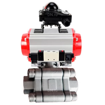 Кран шаровой DN.ru BV3232P(3pc)-FP-SW-ISO-H Ду65 Ру63 полнопроходной, корпус - нержавеющая сталь SS316, под приварку, с пневмоприводом PA-DA-105, пневмораспределителем 4V320-08 220В, БКВ APL-210N Кран шаровой DN.ru BV3232P(3pc)-FP-SW-ISO-H Ду65 Ру63 полнопроходной, корпус - нержавеющая сталь SS316, под приварку, с пневмоприводом PA-DA-105, пневмораспределителем 4V320-08 220В, БКВ APL-210N