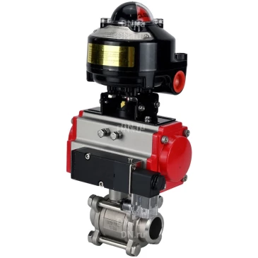Кран шаровой DN.ru BV3232P(3pc)-FP-W-ISO-H WDVF Ду15 Ру63 полнопроходной, трехсоставной, корпус - нержавеющая сталь 316, уплотнение - PTFE, под приварку, с пневмоприводом PA-SA-065, пневмораспределителем 4М310-08 220В, БКВ APL-510N EX Кран шаровой DN.ru BV3232P(3pc)-FP-W-ISO-H WDVF Ду15 Ру63 полнопроходной, трехсоставной, корпус - нержавеющая сталь 316, уплотнение - PTFE, под приварку, с пневмоприводом PA-SA-065, пневмораспределителем 4М310-08 220В, БКВ APL-510N EX