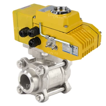 Кран шаровой DN.ru BV3232P(3pc)-FP-W-ISO-H Ду10 Ру63, полнопроходной под приварку, нержавеющая сталь SS316, уплотнение - PTFE, с электроприводом четвертьоборотным DN.ru QT-N-005EM-A1-220VAC-У1 DAR Кран шаровой DN.ru BV3232P(3pc)-FP-W-ISO-H Ду10 Ру63, полнопроходной под приварку, нержавеющая сталь SS316, уплотнение - PTFE, с электроприводом четвертьоборотным DN.ru QT-N-005EM-A1-220VAC-У1 DAR