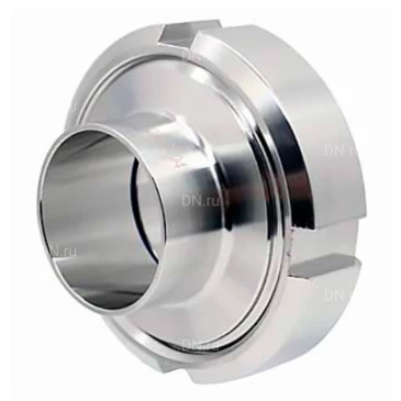 Муфта молочная в сборе DN.ru CM-31-E Ду50 Ру10 под приварку, корпус - пищевая нержавеющая сталь AISI 304, уплотнение - EPDM Муфта молочная в сборе DN.ru CM-31-E Ду50 Ру10 под приварку, корпус - пищевая нержавеющая сталь AISI 304, уплотнение - EPDM