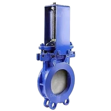 Задвижка шиберная DN.ru GVKN1331E-2W-Fb-ОСТ Ду300 Ру6 WENZ двухсторонняя, межфланцевая, шпиндель - невыдвижной, корпус - чугун GGG40, шибер - нержавеющая сталь AISI 304, уплотнение - EPDM, с голым штоком, 180Нм, ОСТ-фланец тип АК (А)