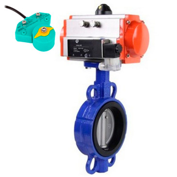 Затвор дисковый поворотный DN.ru WBV1413E-2W-Fb-H Ду250 Ру16 корпус - чугун GGG50, диск - чугун GGG40, уплотнение - EPDM, с пневмоприводом PA-DA-140, пневмораспределителем 4M310-08 24В и магнитным переключателем ALS200D Затвор дисковый поворотный DN.ru WBV1413E-2W-Fb-H Ду250 Ру16 корпус - чугун GGG50, диск - чугун GGG40, уплотнение - EPDM, с пневмоприводом PA-DA-140, пневмораспределителем 4M310-08 24В и магнитным переключателем ALS200D
