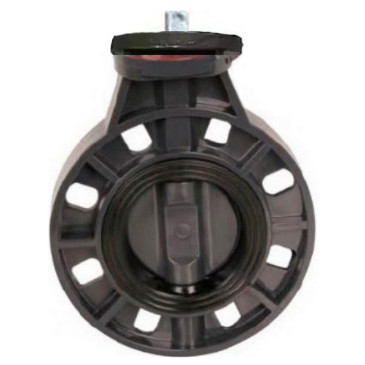 Затвор дисковый поворотный DN.ru WBV4242E-2W-Fb-ISO Дн150 Ру10 UPVC (НПВХ), межфланцевый, корпус - UPVC (НПВХ), диск - UPVC (НПВХ), уплотнение - EPDM, с ISO-фланцем и голым штоком квадратным Затвор дисковый поворотный DN.ru WBV4242E-2W-Fb-ISO Дн150 Ру10 UPVC (НПВХ), межфланцевый, корпус - UPVC (НПВХ), диск - UPVC (НПВХ), уплотнение - EPDM, с ISO-фланцем и голым штоком квадратным