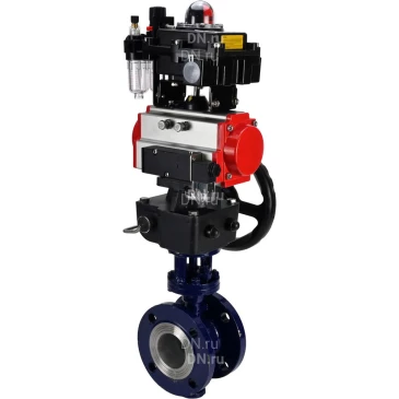 Затвор дисковый поворотный с тройным эксцентриситетом DN.ru WBV3EX-3431M-1W-F-ISO Ду150 Ру25, корпус - ст. WCB, диск - ст. 304, уплотнение - METAL, с пн.прив PA-DA-160, пн.расп 4М310-08 24В NAMUR, БКВ APL-410N EX, БПВ AFC2000 и р.дубл MON4-1200-T54-ISO