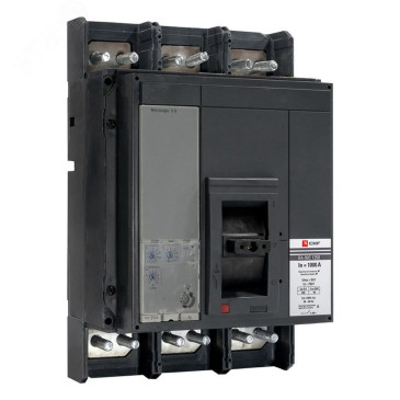 Автоматический выключатель трехполюсный EKF PROxima ВА-99C 3Р (Compact NS) 1250/800А, сила тока 800А, отключающая способность 50 кА