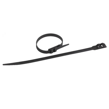 Стяжка кабельная ЭРА NO-KS0 размер 4x150 мм, морозостойкая, материал - нейлон, черный, 100 штук