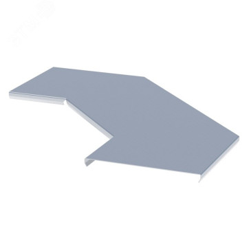Крышка на угол горизонтальный EKF M-Line 200 мм 90° лестничный, толщина корпуса - 0.8 мм, корпус - оцинкованная сталь, цвет - серый
