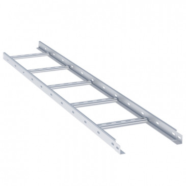 Лоток лестничный EKF M-Line (HDZ) 100x200x3000 мм, толщина материала 1.5 мм, материал - сталь, цвет серый