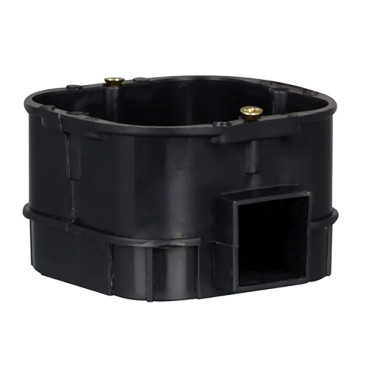 Коробка установочная EKF КМТ-010-003 68х68х42 мм усиленная с саморезами, для твердых стен, корпус – полипропилен, IP20, цвет – черный (розничный стикер)