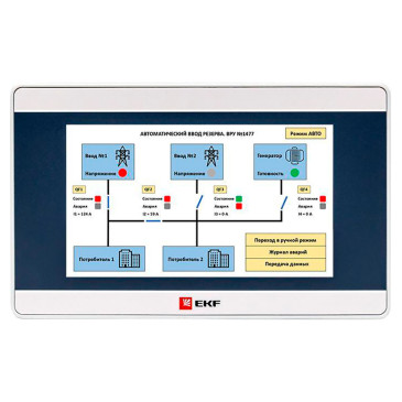Панель оператора EKF PRO-Screen 4 с интерфейсами RS232/RS485/RS422, диагональ 4.3″ 800х480, LED подсветка, 9-28В, IP65