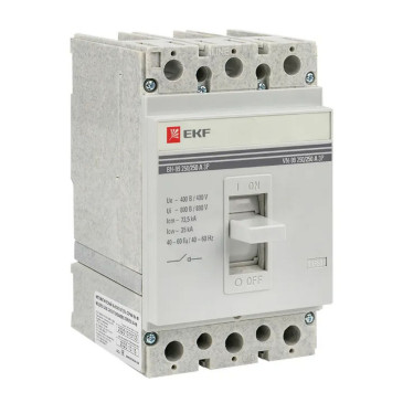 Выключатель нагрузки трехполюсный EKF ВН-99 3P 250/250 А