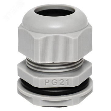 Сальник EKF PROxima PG21, IP54, диаметр отверстия - 28 мм, для кабеля диаметром 13-18 мм, материал корпуса - полиамид, 2 шт.