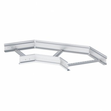 Угол горизонтальный EKF M-line (HDZ) 100х700 90° лестничный, усиленный, толщина материала - 2 мм, корпус - оцинкованная сталь, цвет - серый