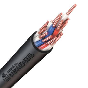 Кабель Кавказкабель КВВГнг(А)-LS 19х1 количество жил - 19, напряжение - 660 В, сечение - 1 мм2, материал изоляции - поливинилхлорид, цвет - черный