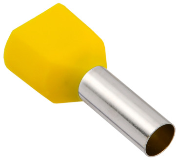 Наконечник втулочный GENERICA НШВИ2 изолированный, сечение 6 мм2, длина контакта 14 мм, материал - латунь, упаковка 100 шт, цвет - желтый