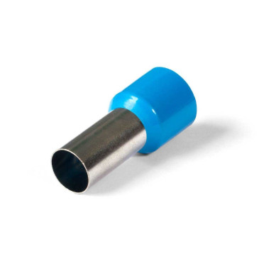 Наконечник втулочный КВТ НШВИ 50-20 штыревой, изолированный, сечение 50 мм2, длина контакта 20 мм, материал - медь, цвет - синий
