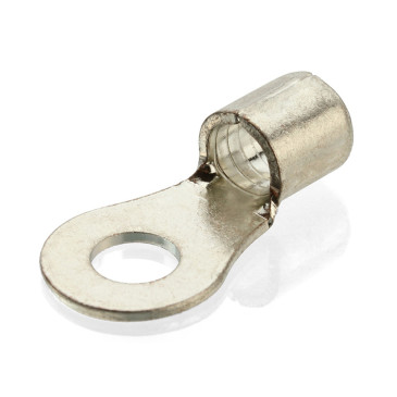 Наконечник кольцевой КВТ ПМ 6-5 сечение 6 мм2,  диаметр кольца 5.3 мм, материал - медь, цвет - серый